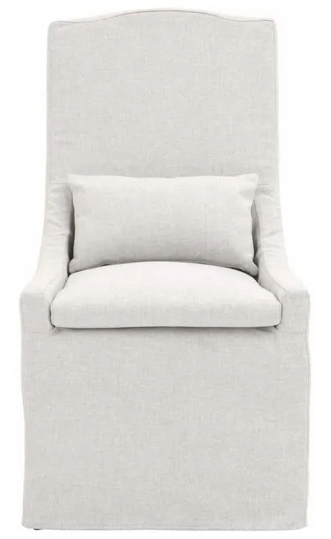 Essentials For Living 6834.BLA Woven Adele Outdoor Slipcover Dining Chair in Performance Blanca Gray Teak Essentials For Living 6834.BLA Woven Adele Outdoor Slipcover Dining Chair in Performance Blanca Gray Teak