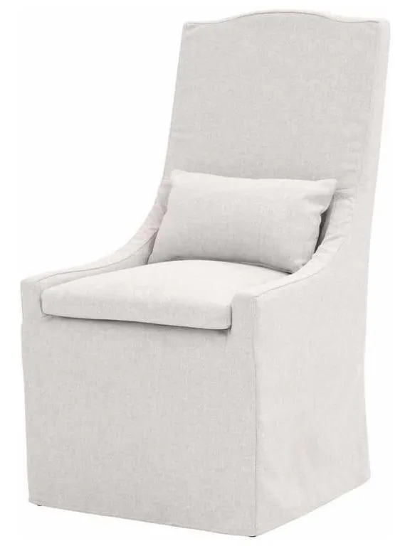 Essentials For Living 6834.BLA Woven Adele Outdoor Slipcover Dining Chair in Performance Blanca Gray Teak Essentials For Living 6834.BLA Woven Adele Outdoor Slipcover Dining Chair in Performance Blanca Gray Teak