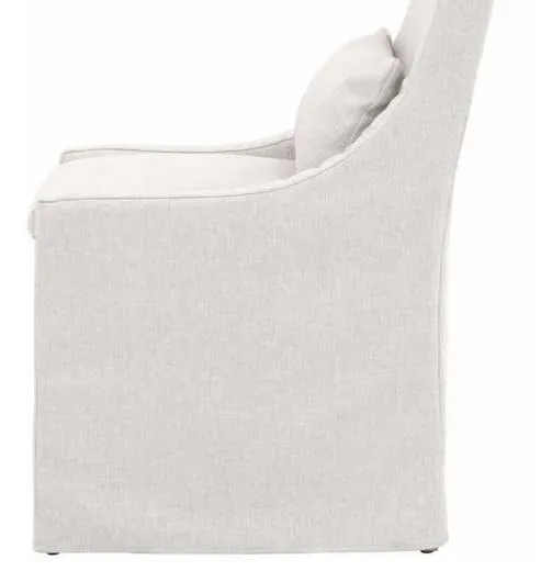 Essentials For Living 6834.BLA Woven Adele Outdoor Slipcover Dining Chair in Performance Blanca Gray Teak Essentials For Living 6834.BLA Woven Adele Outdoor Slipcover Dining Chair in Performance Blanca Gray Teak