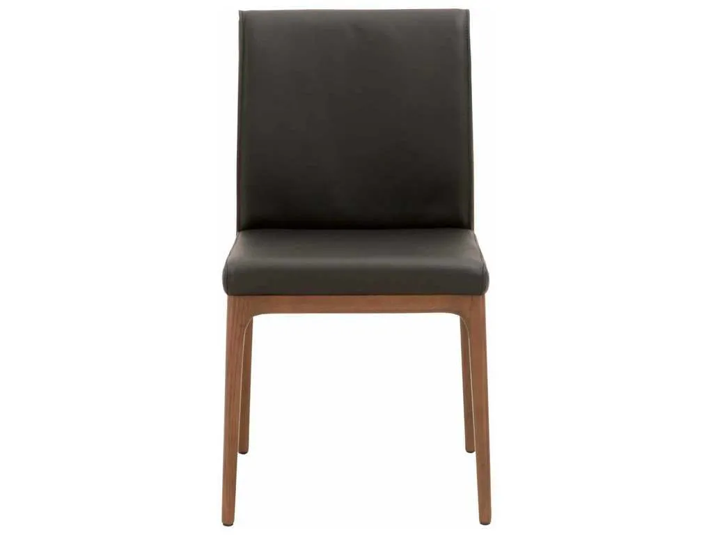 Essentials For Living 5144.SAB/WAL  Alex Dining Chair in Sable Top Grain Leather Walnut