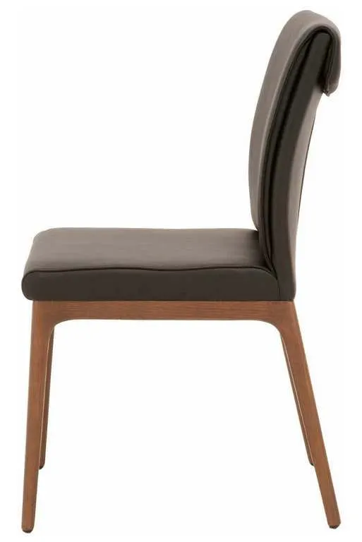 Essentials For Living 5144.SAB/WAL Alex Dining Chair in Sable Top Grain Leather Walnut Essentials For Living 5144.SAB/WAL Alex Dining Chair in Sable Top Grain Leather Walnut
