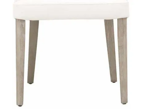 Essentials For Living 5131.ALA/NG Aurora Dining Chair in Alabaster Top Grain Leather Natural Gray Essentials For Living 5131.ALA/NG Aurora Dining Chair in Alabaster Top Grain Leather Natural Gray