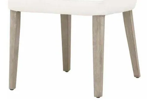 Essentials For Living 5131.ALA/NG Aurora Dining Chair in Alabaster Top Grain Leather Natural Gray Essentials For Living 5131.ALA/NG Aurora Dining Chair in Alabaster Top Grain Leather Natural Gray