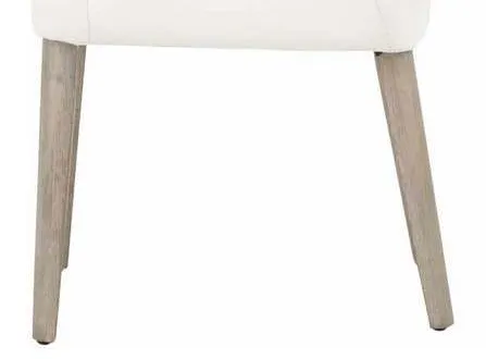 Essentials For Living 5131.ALA/NG Aurora Dining Chair in Alabaster Top Grain Leather Natural Gray Essentials For Living 5131.ALA/NG Aurora Dining Chair in Alabaster Top Grain Leather Natural Gray