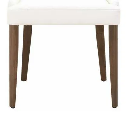Essentials For Living 5131.ALA/WAL Aurora Dining Chair in Alabaster Top Grain Leather Walnut Essentials For Living 5131.ALA/WAL Aurora Dining Chair in Alabaster Top Grain Leather Walnut