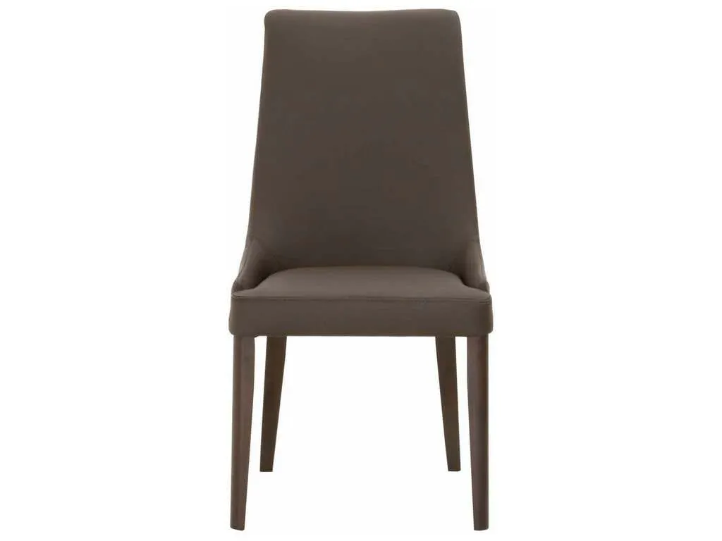 Essentials For Living 5131.DKUMB/DW  Aurora Dining Chair in Dark Umber Top Grain Leather Dark Wenge