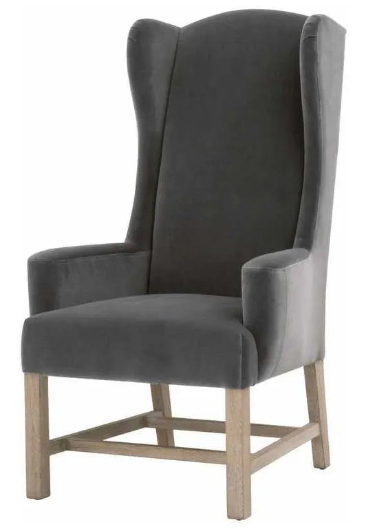 Essentials for Living 7107UP.DDOV/NG Bennett Arm Chair in Dark Dove Velvet Natural Gray Oak Essentials for Living 7107UP.DDOV/NG Bennett Arm Chair in Dark Dove Velvet Natural Gray Oak