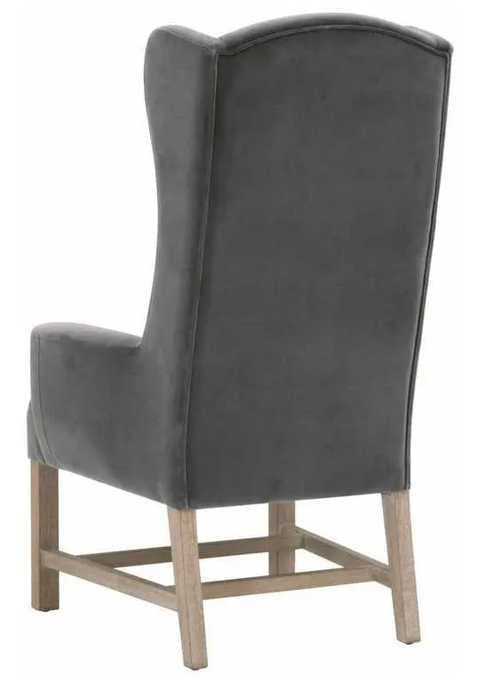 Essentials for Living 7107UP.DDOV/NG Bennett Arm Chair in Dark Dove Velvet Natural Gray Oak Essentials for Living 7107UP.DDOV/NG Bennett Arm Chair in Dark Dove Velvet Natural Gray Oak