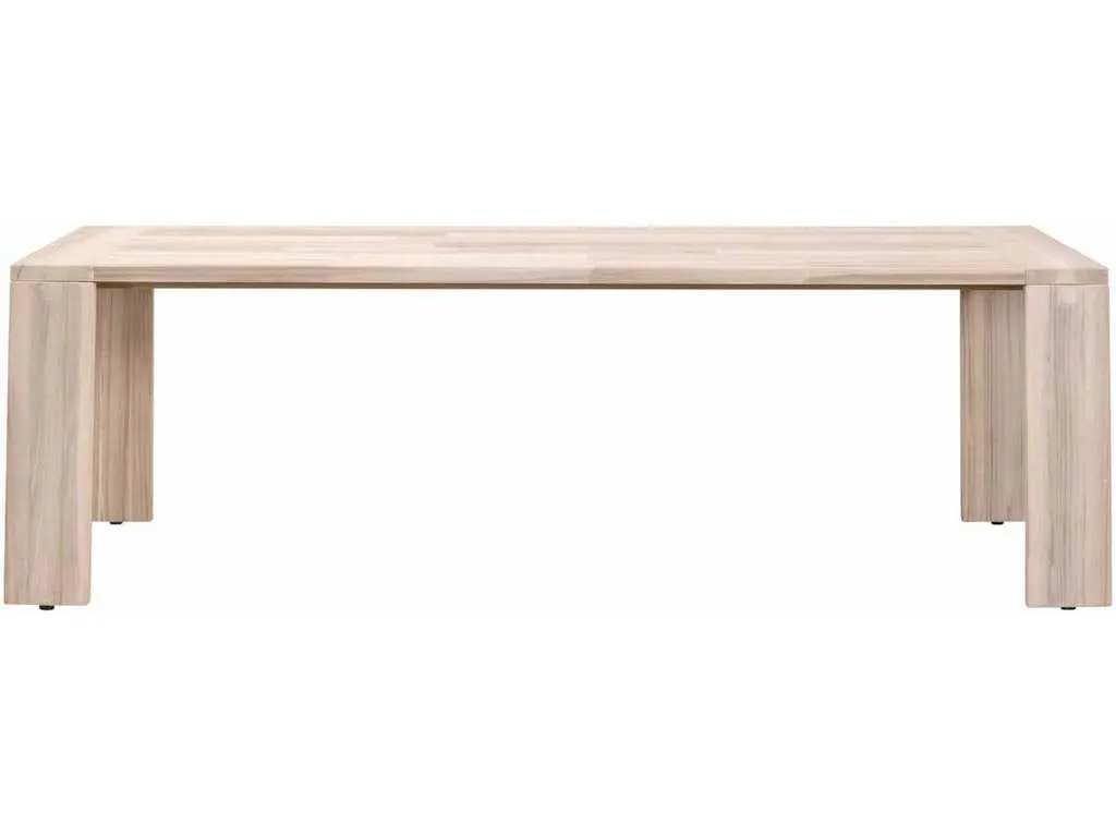 Essentials for Living 6830-L.GT  Big Sur Outdoor Dining Table in Gray Teak