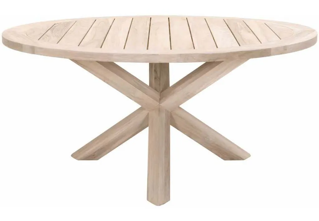 Essentials For Living 6829.GT Boca Outdoor 63 inch Round Dining Table in Gray Teak Essentials For Living 6829.GT Boca Outdoor 63 inch Round Dining Table in Gray Teak