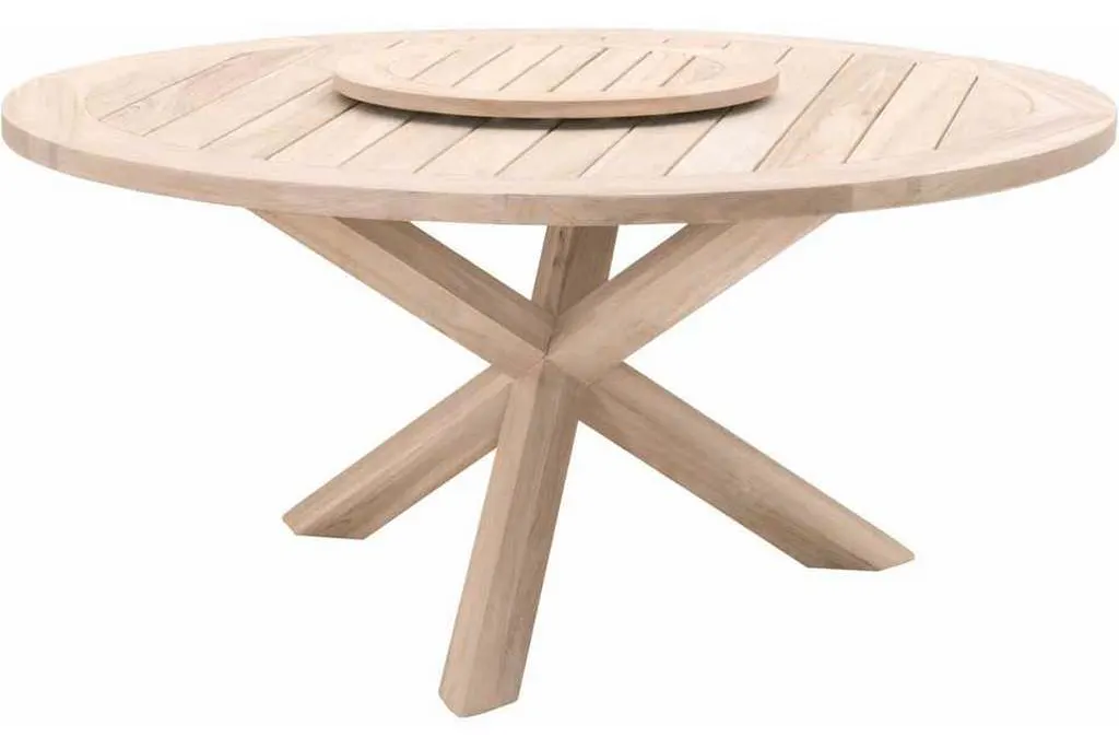 Essentials For Living 6829.GT Boca Outdoor 63 inch Round Dining Table in Gray Teak Essentials For Living 6829.GT Boca Outdoor 63 inch Round Dining Table in Gray Teak