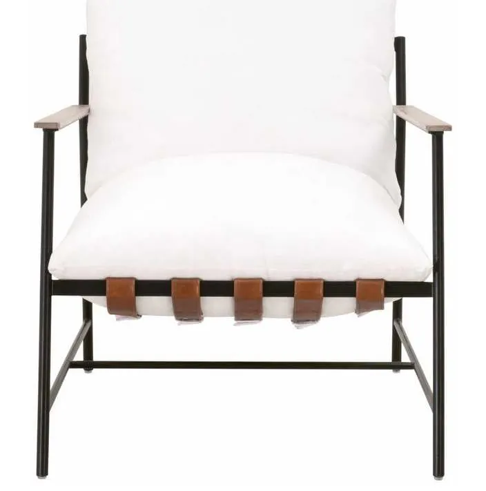 Essentials for Living 6659.LPPRL/NG Brando Club Chair in LiveSmart Peyton Pearl Chestnut Top Grain Leather Natural Gray Oak Black Iron Essentials for Living 6659.LPPRL/NG Brando Club Chair in LiveSmart Peyton Pearl Chestnut Top Grain Leather Natural Gray Oak Black Iron