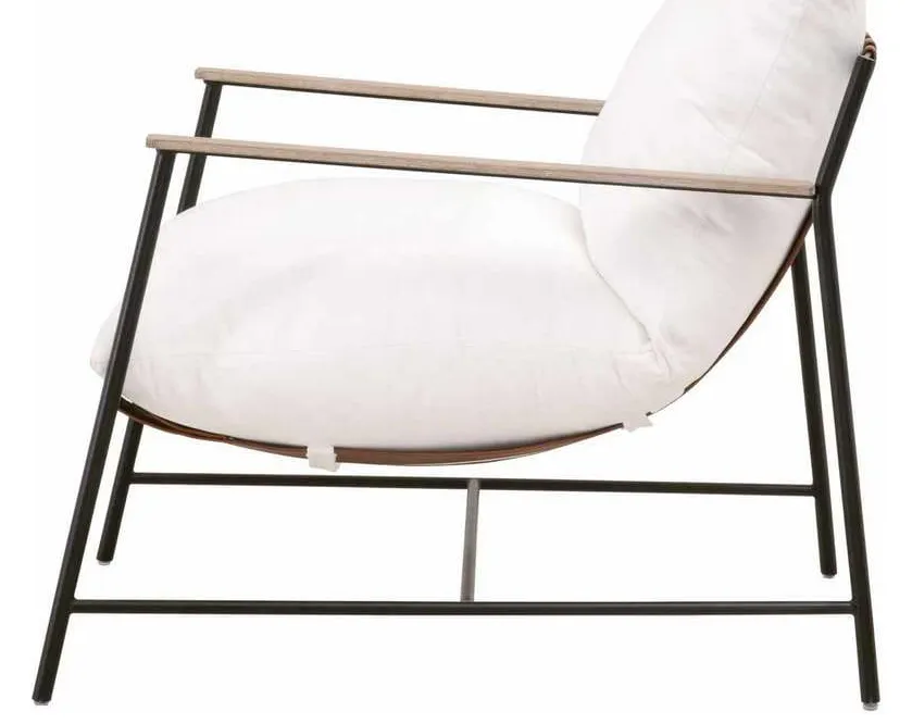 Essentials for Living 6659.LPPRL/NG Brando Club Chair in LiveSmart Peyton Pearl Chestnut Top Grain Leather Natural Gray Oak Black Iron Essentials for Living 6659.LPPRL/NG Brando Club Chair in LiveSmart Peyton Pearl Chestnut Top Grain Leather Natural Gray Oak Black Iron