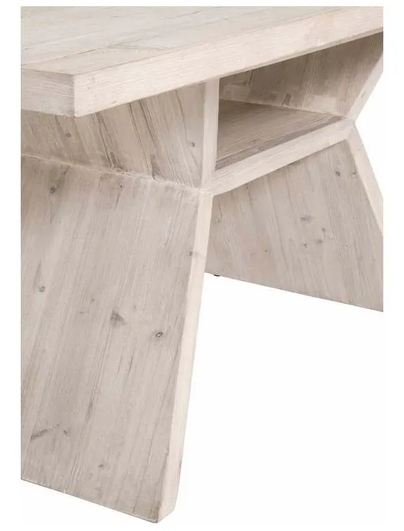 Essentials For Living 8014.WW-PNE Bridge Dining Table in White Wash Pine Essentials For Living 8014.WW-PNE Bridge Dining Table in White Wash Pine