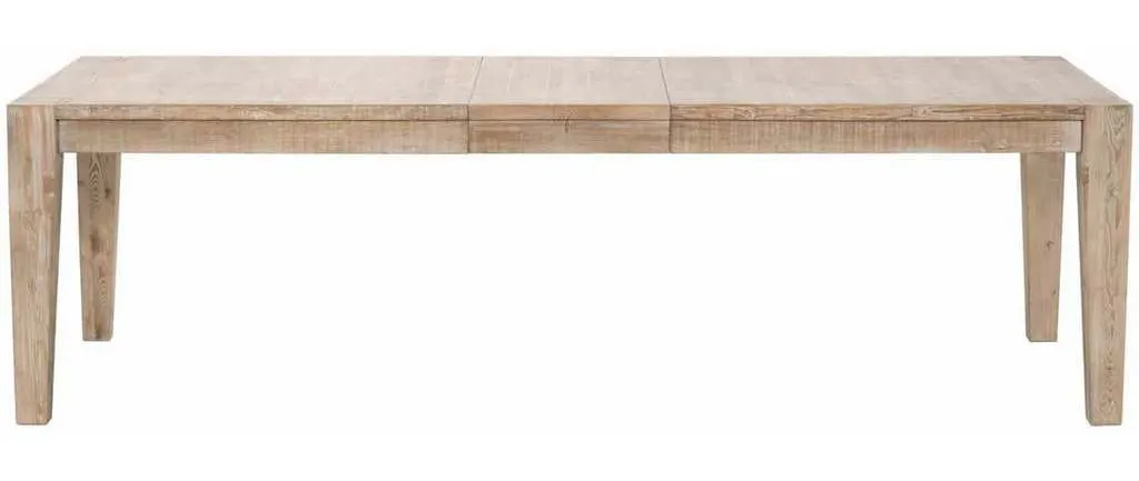 Essentials For Living 8039.SGRY-PNE/BGLD Canal Extension Dining Table in Smoke Gray Pine Brushed Gold Inlay Essentials For Living 8039.SGRY-PNE/BGLD Canal Extension Dining Table in Smoke Gray Pine Brushed Gold Inlay
