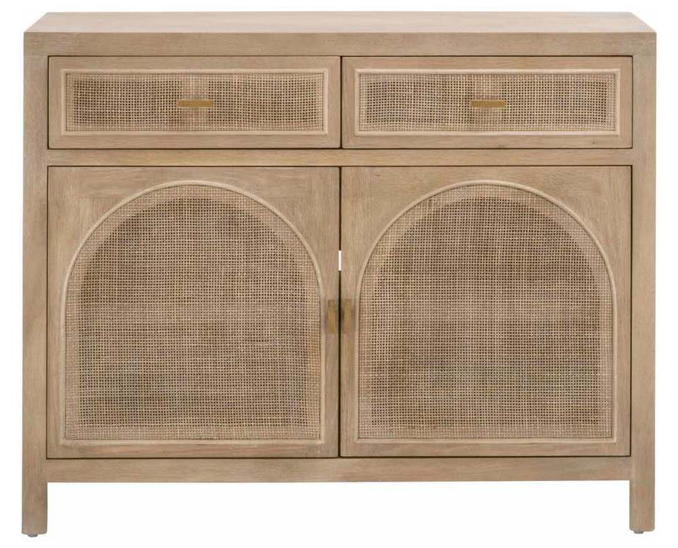 Essentials For Living 8089.SGRY-OAK/CN Cane Media Cabinet in Smoke Gray Oak Smoke Gray Cane Essentials For Living 8089.SGRY-OAK/CN Cane Media Cabinet in Smoke Gray Oak Smoke Gray Cane