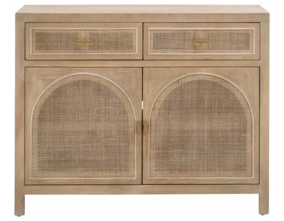 Essentials For Living 8089.SGRY-OAK/CN Cane Media Cabinet in Smoke Gray Oak Smoke Gray Cane Essentials For Living 8089.SGRY-OAK/CN Cane Media Cabinet in Smoke Gray Oak Smoke Gray Cane