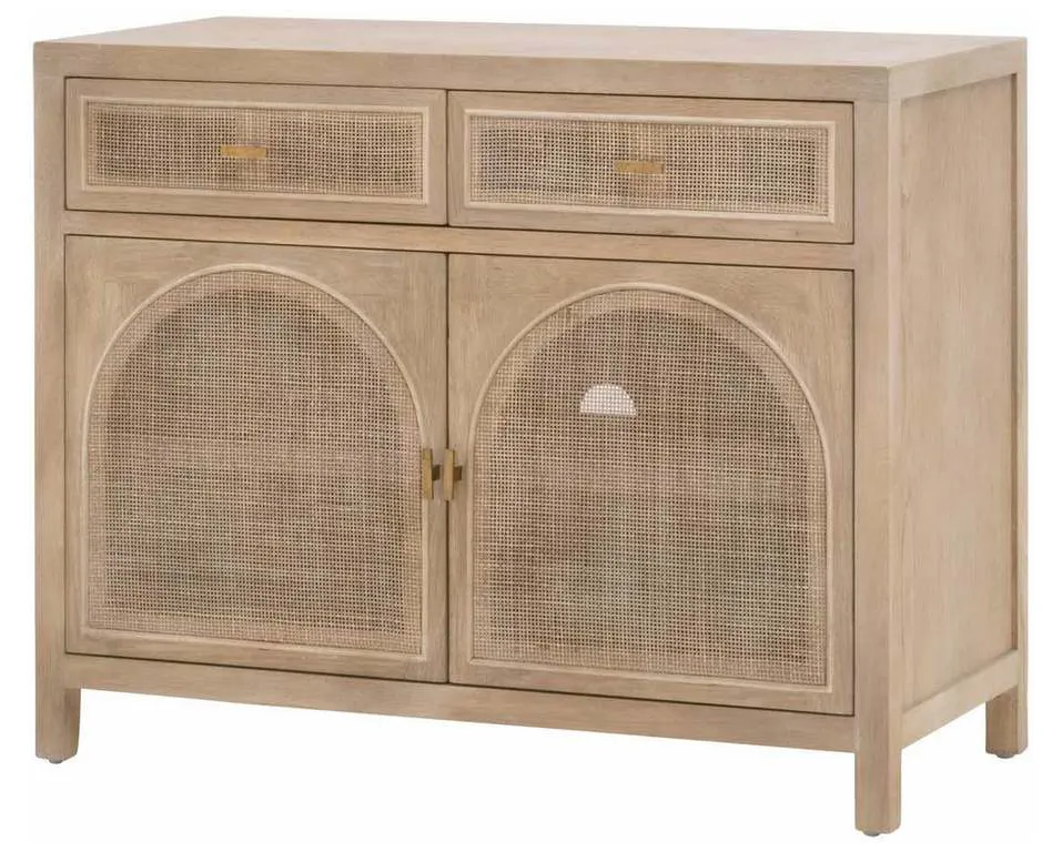 Essentials For Living 8089.SGRY-OAK/CN Cane Media Cabinet in Smoke Gray Oak Smoke Gray Cane Essentials For Living 8089.SGRY-OAK/CN Cane Media Cabinet in Smoke Gray Oak Smoke Gray Cane