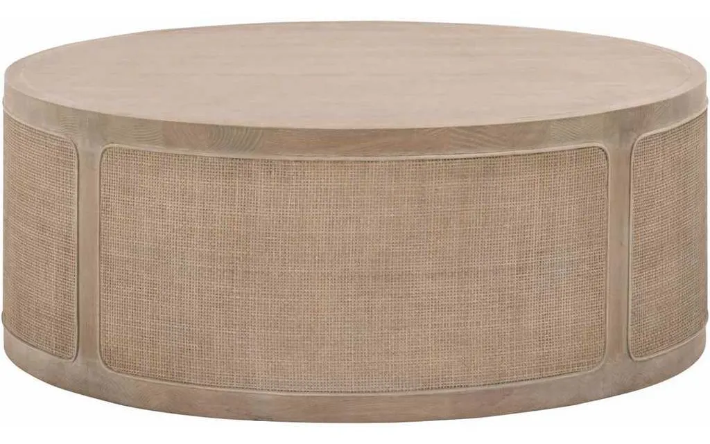 Essentials for Living 8091.SGRY-OAK/CN Cane Coffee Table in Smoke Gray Oak Smoke Gray Cane Essentials for Living 8091.SGRY-OAK/CN Cane Coffee Table in Smoke Gray Oak Smoke Gray Cane
