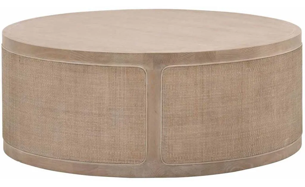 Essentials for Living 8091.SGRY-OAK/CN Cane Coffee Table in Smoke Gray Oak Smoke Gray Cane Essentials for Living 8091.SGRY-OAK/CN Cane Coffee Table in Smoke Gray Oak Smoke Gray Cane