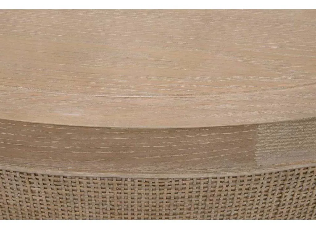 Essentials for Living 8091.SGRY-OAK/CN Cane Coffee Table in Smoke Gray Oak Smoke Gray Cane Essentials for Living 8091.SGRY-OAK/CN Cane Coffee Table in Smoke Gray Oak Smoke Gray Cane