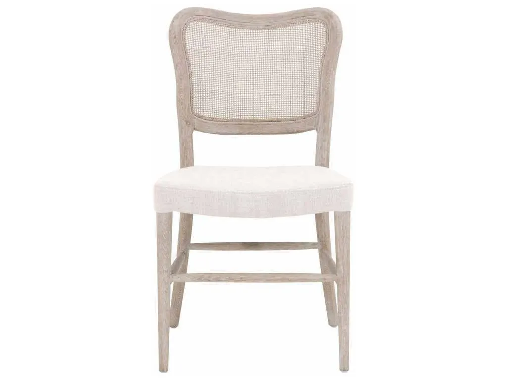 Essentials For Living 6661.BISQ/NG  Cela Dining Chair in Bisque Natural Gray Oak Cane