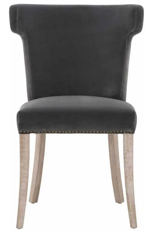 Essentials For Living 7094.DDOV-GLD/NG Celina Dining Chair in Dark Dove Velvet Natural Gray Oak Essentials For Living 7094.DDOV-GLD/NG Celina Dining Chair in Dark Dove Velvet Natural Gray Oak