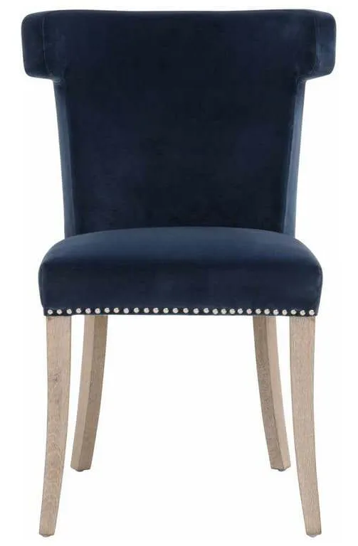 Essentials For Living 7094.DEN-BSL/NG Celina Dining Chair in Denim Velvet Natural Gray Oak Essentials For Living 7094.DEN-BSL/NG Celina Dining Chair in Denim Velvet Natural Gray Oak