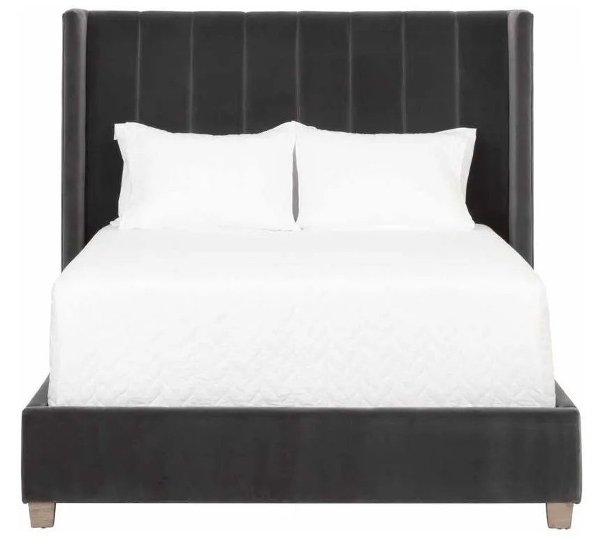 Essentials for Living 7127-1.DDOV/NG Chandler Queen Bed in Dark Dove Velvet Natural Gray Oak Essentials for Living 7127-1.DDOV/NG Chandler Queen Bed in Dark Dove Velvet Natural Gray Oak