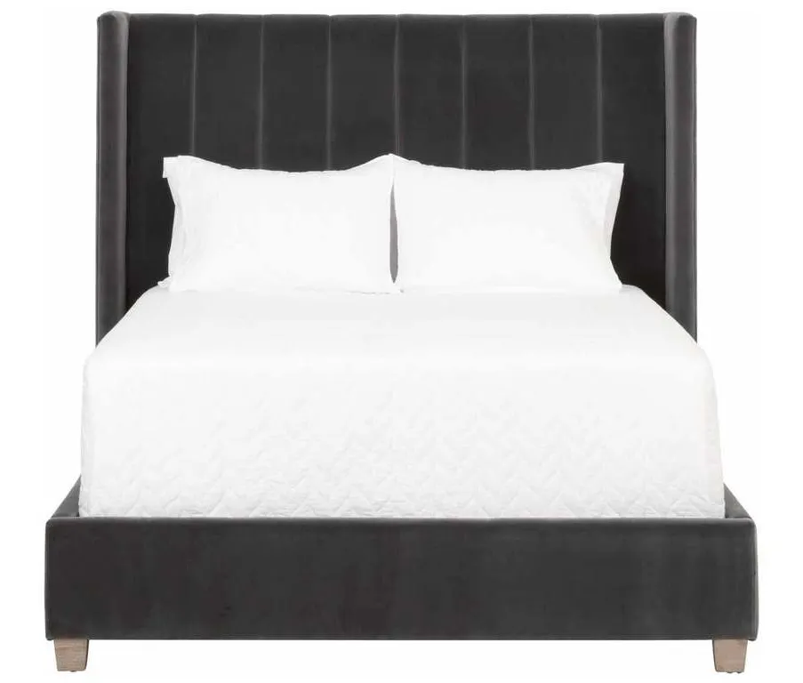 Essentials for Living 7127-1.DDOV/NG Chandler Queen Bed in Dark Dove Velvet Natural Gray Oak Essentials for Living 7127-1.DDOV/NG Chandler Queen Bed in Dark Dove Velvet Natural Gray Oak
