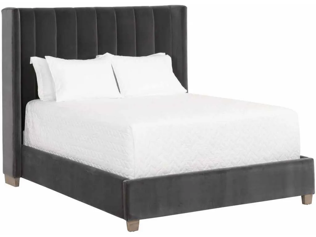 Essentials for Living 7127-1.DDOV/NG Chandler Queen Bed in Dark Dove Velvet Natural Gray Oak Essentials for Living 7127-1.DDOV/NG Chandler Queen Bed in Dark Dove Velvet Natural Gray Oak