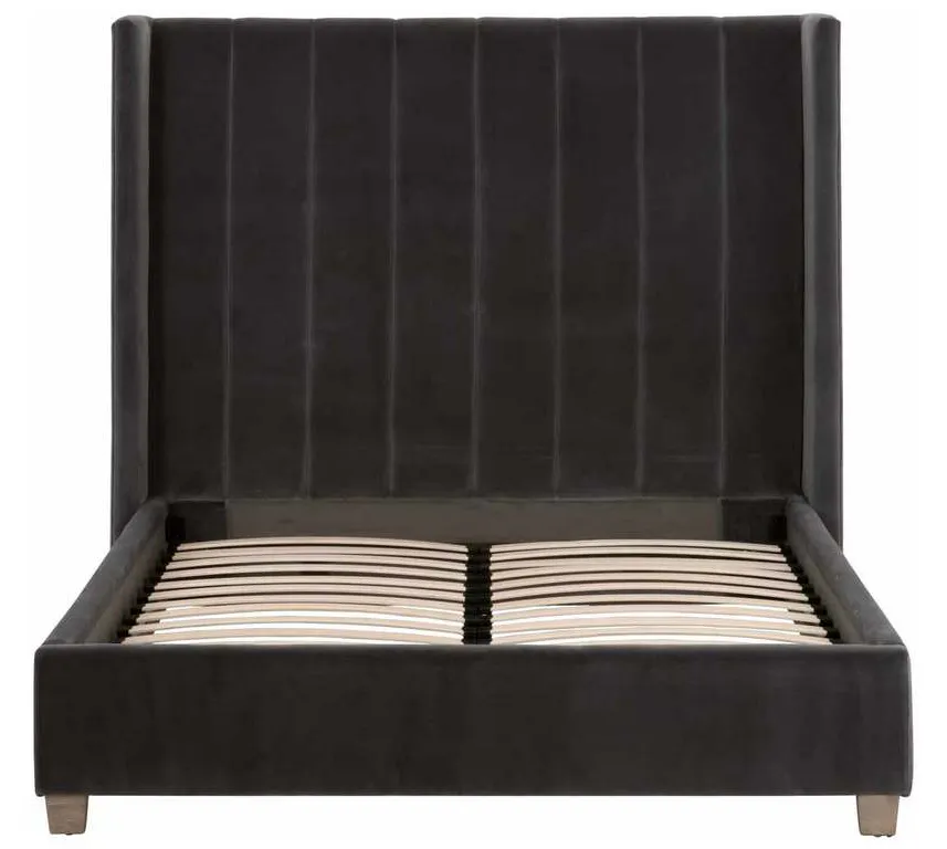 Essentials for Living 7127-1.DDOV/NG Chandler Queen Bed in Dark Dove Velvet Natural Gray Oak Essentials for Living 7127-1.DDOV/NG Chandler Queen Bed in Dark Dove Velvet Natural Gray Oak