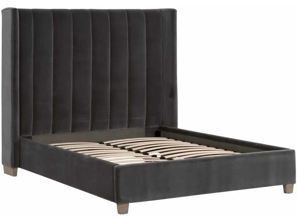 Essentials for Living 7127-1.DDOV/NG Chandler Queen Bed in Dark Dove Velvet Natural Gray Oak Essentials for Living 7127-1.DDOV/NG Chandler Queen Bed in Dark Dove Velvet Natural Gray Oak
