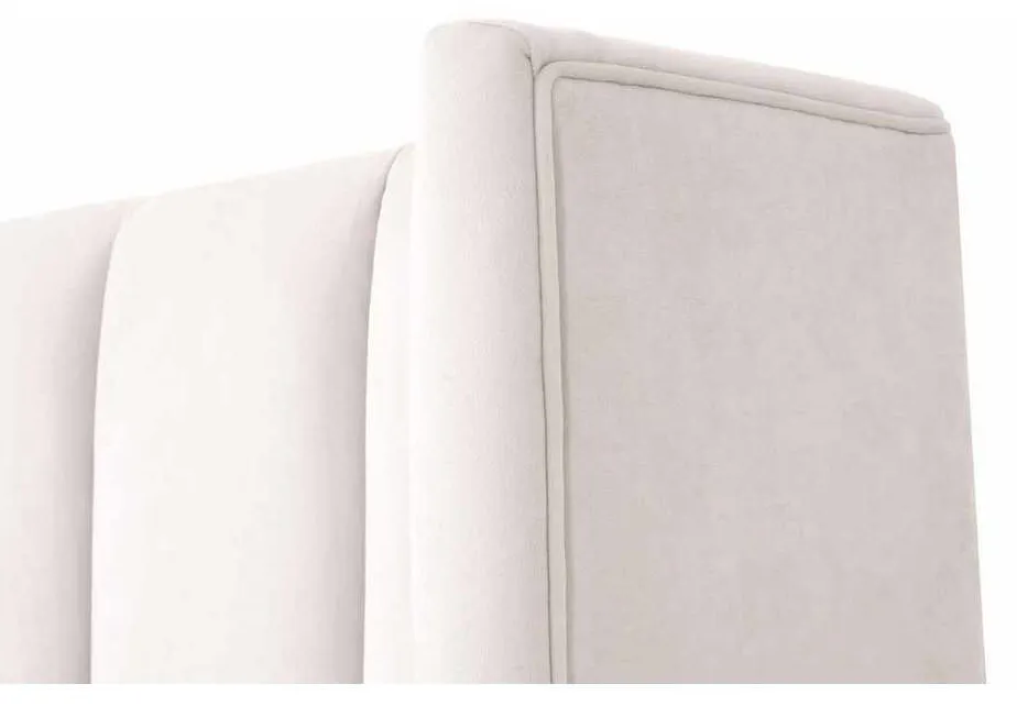 Essentials for Living 7127-1.CRM/NG Chandler Queen Bed in Cream Velvet Natural Gray Oak Essentials for Living 7127-1.CRM/NG Chandler Queen Bed in Cream Velvet Natural Gray Oak