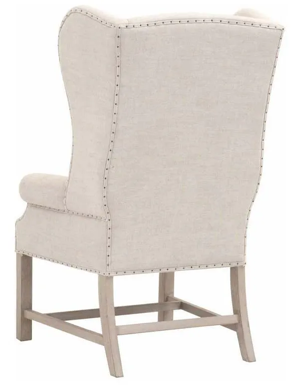 Essentials for Living 6417UP.BIS-BT/NG Chateau Arm Chair in Performance Bisque French Linen Natural Gray Ash Essentials for Living 6417UP.BIS-BT/NG Chateau Arm Chair in Performance Bisque French Linen Natural Gray Ash
