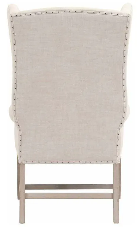 Essentials for Living 6417UP.BIS-BT/NG Chateau Arm Chair in Performance Bisque French Linen Natural Gray Ash Essentials for Living 6417UP.BIS-BT/NG Chateau Arm Chair in Performance Bisque French Linen Natural Gray Ash