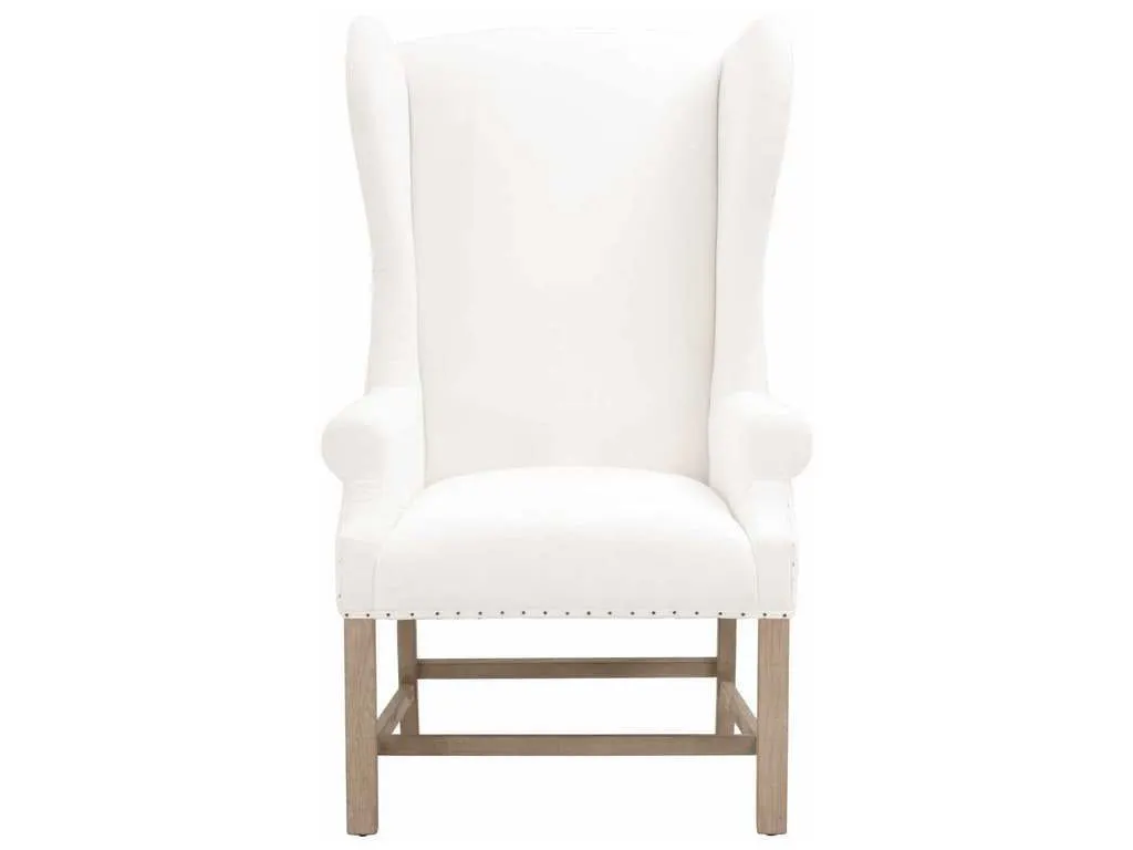 Essentials for Living 6417UP.LPPRL-BT/NG  Chateau Arm Chair in LiveSmart Peyton Pearl Natural Gray Ash