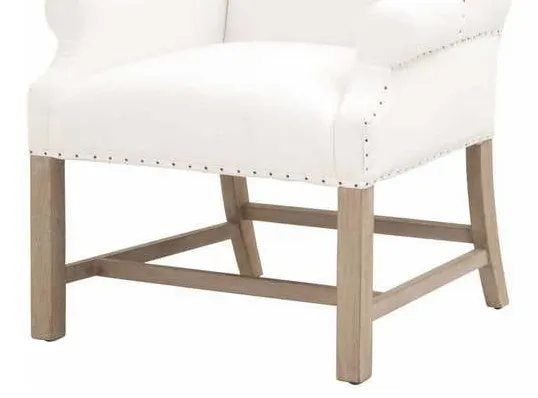 Essentials for Living 6417UP.LPPRL-BT/NG Chateau Arm Chair in LiveSmart Peyton Pearl Natural Gray Ash Essentials for Living 6417UP.LPPRL-BT/NG Chateau Arm Chair in LiveSmart Peyton Pearl Natural Gray Ash