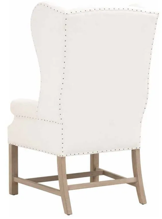 Essentials for Living 6417UP.LPPRL-BT/NG Chateau Arm Chair in LiveSmart Peyton Pearl Natural Gray Ash Essentials for Living 6417UP.LPPRL-BT/NG Chateau Arm Chair in LiveSmart Peyton Pearl Natural Gray Ash