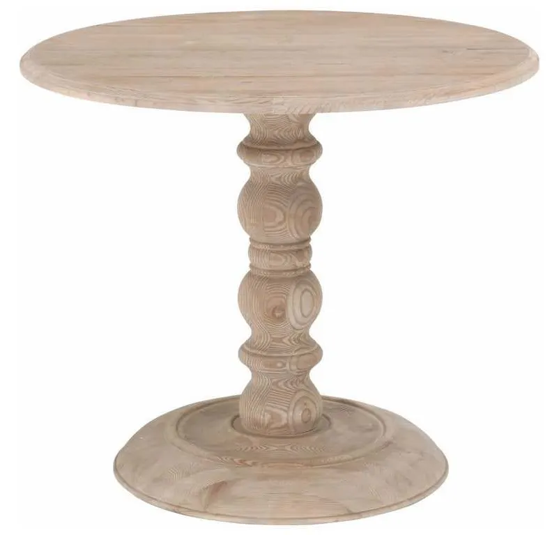 Essentials for Living 8043.SGRY-PNE Chelsea 36 inch Round Dining Table in Smoke Gray Pine Essentials for Living 8043.SGRY-PNE Chelsea 36 inch Round Dining Table in Smoke Gray Pine
