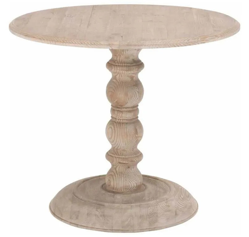 Essentials for Living 8043.SGRY-PNE Chelsea 36 inch Round Dining Table in Smoke Gray Pine Essentials for Living 8043.SGRY-PNE Chelsea 36 inch Round Dining Table in Smoke Gray Pine