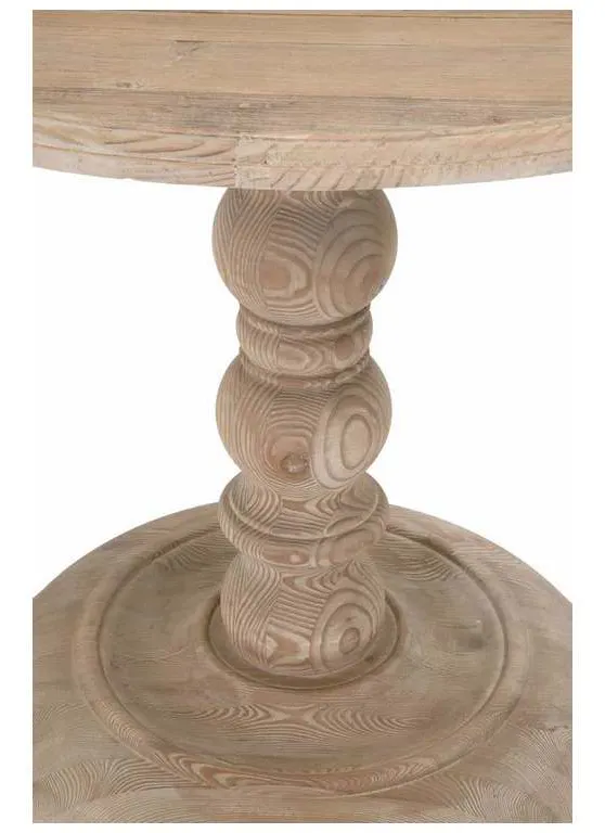 Essentials for Living 8043.SGRY-PNE Chelsea 36 inch Round Dining Table in Smoke Gray Pine Essentials for Living 8043.SGRY-PNE Chelsea 36 inch Round Dining Table in Smoke Gray Pine