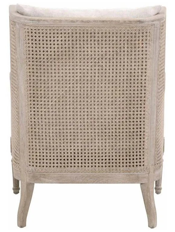 Essentials for Living 8213.BISQ/NGB Churchill Club Chair in Bisque Natural Gray Birch Cane Essentials for Living 8213.BISQ/NGB Churchill Club Chair in Bisque Natural Gray Birch Cane
