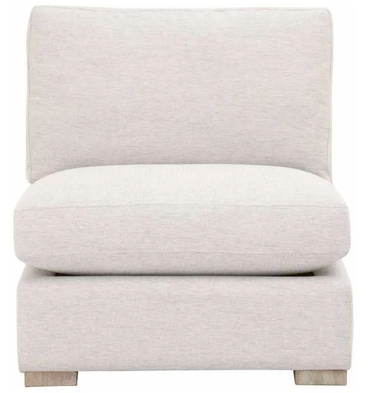 Essentials for Living 6620-1S.STOBSK/NG Clara Modular 1 Seat Armless Chair in Performance Stone Basketweave Natural Gray Oak Essentials for Living 6620-1S.STOBSK/NG Clara Modular 1 Seat Armless Chair in Performance Stone Basketweave Natural Gray Oak