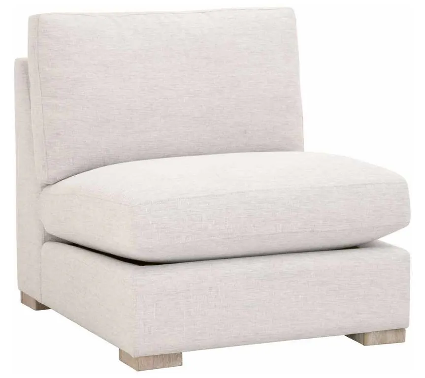 Essentials for Living 6620-1S.STOBSK/NG Clara Modular 1 Seat Armless Chair in Performance Stone Basketweave Natural Gray Oak Essentials for Living 6620-1S.STOBSK/NG Clara Modular 1 Seat Armless Chair in Performance Stone Basketweave Natural Gray Oak
