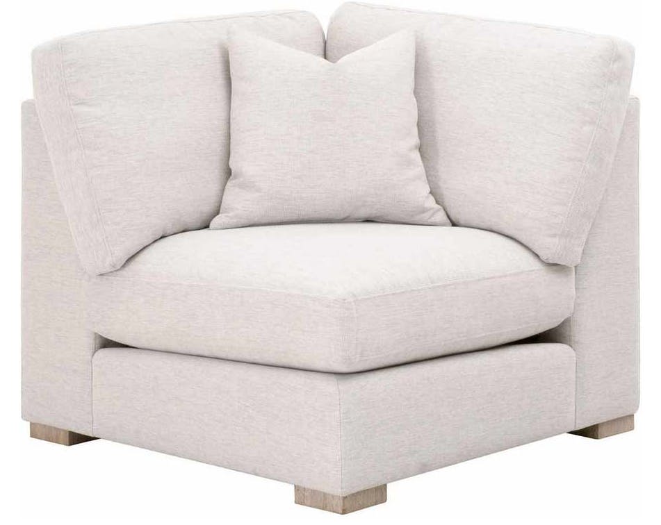 Essentials for Living 6620-CRN.STOBSK/NG Clara Modular Corner Chair in Performance Stone Basketweave Natural Gray Oak Essentials for Living 6620-CRN.STOBSK/NG Clara Modular Corner Chair in Performance Stone Basketweave Natural Gray Oak