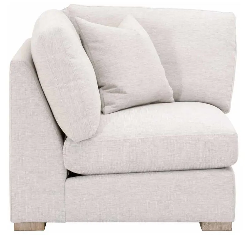 Essentials for Living 6620-CRN.STOBSK/NG Clara Modular Corner Chair in Performance Stone Basketweave Natural Gray Oak Essentials for Living 6620-CRN.STOBSK/NG Clara Modular Corner Chair in Performance Stone Basketweave Natural Gray Oak