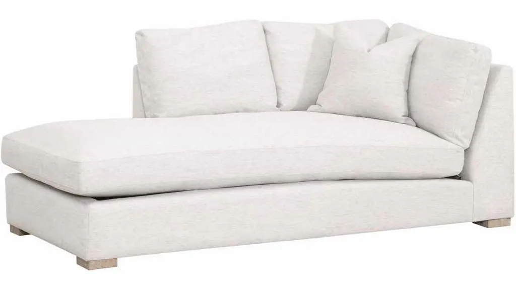 Essentials for Living 6620-LCHS.STOBSK/NG Clara Modular Left Facing Chaise in Performance Stone Basketweave Natural Gray Oak Essentials for Living 6620-LCHS.STOBSK/NG Clara Modular Left Facing Chaise in Performance Stone Basketweave Natural Gray Oak