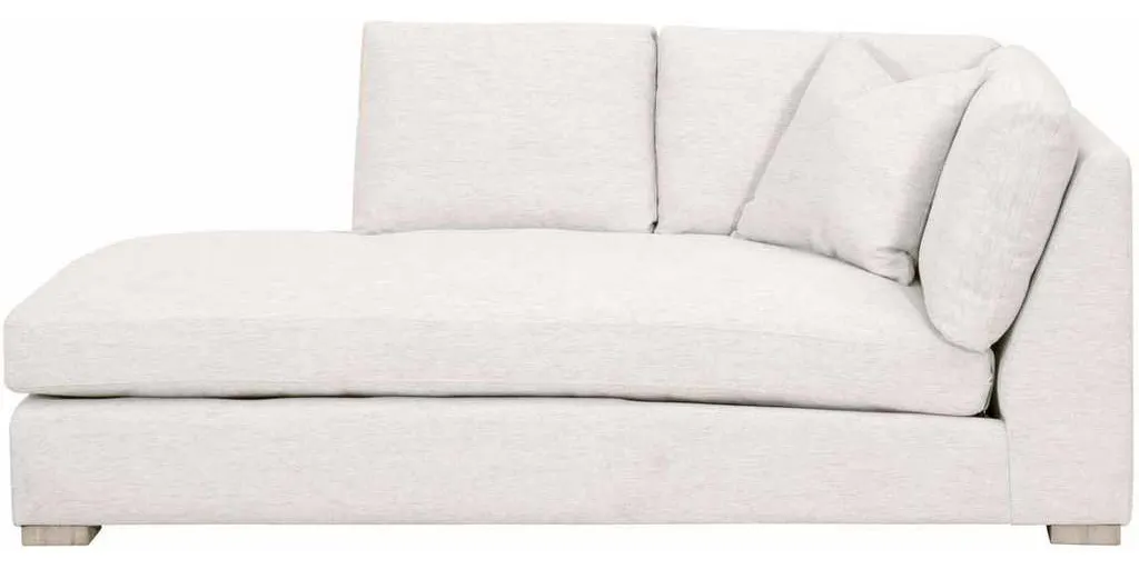 Essentials for Living 6620-LCHS.STOBSK/NG Clara Modular Left Facing Chaise in Performance Stone Basketweave Natural Gray Oak Essentials for Living 6620-LCHS.STOBSK/NG Clara Modular Left Facing Chaise in Performance Stone Basketweave Natural Gray Oak