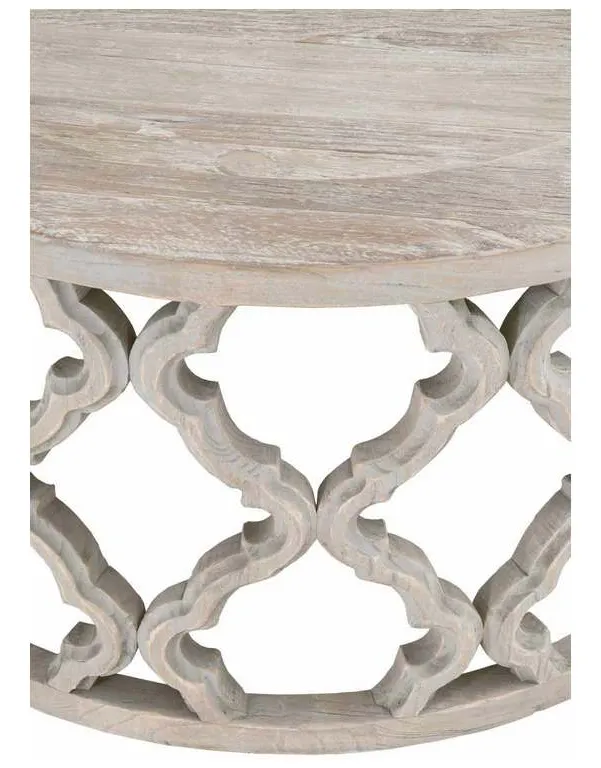 Essentials for Living 8027.SGRY-ELM Clover Coffee Table in Smoke Gray Elm Essentials for Living 8027.SGRY-ELM Clover Coffee Table in Smoke Gray Elm